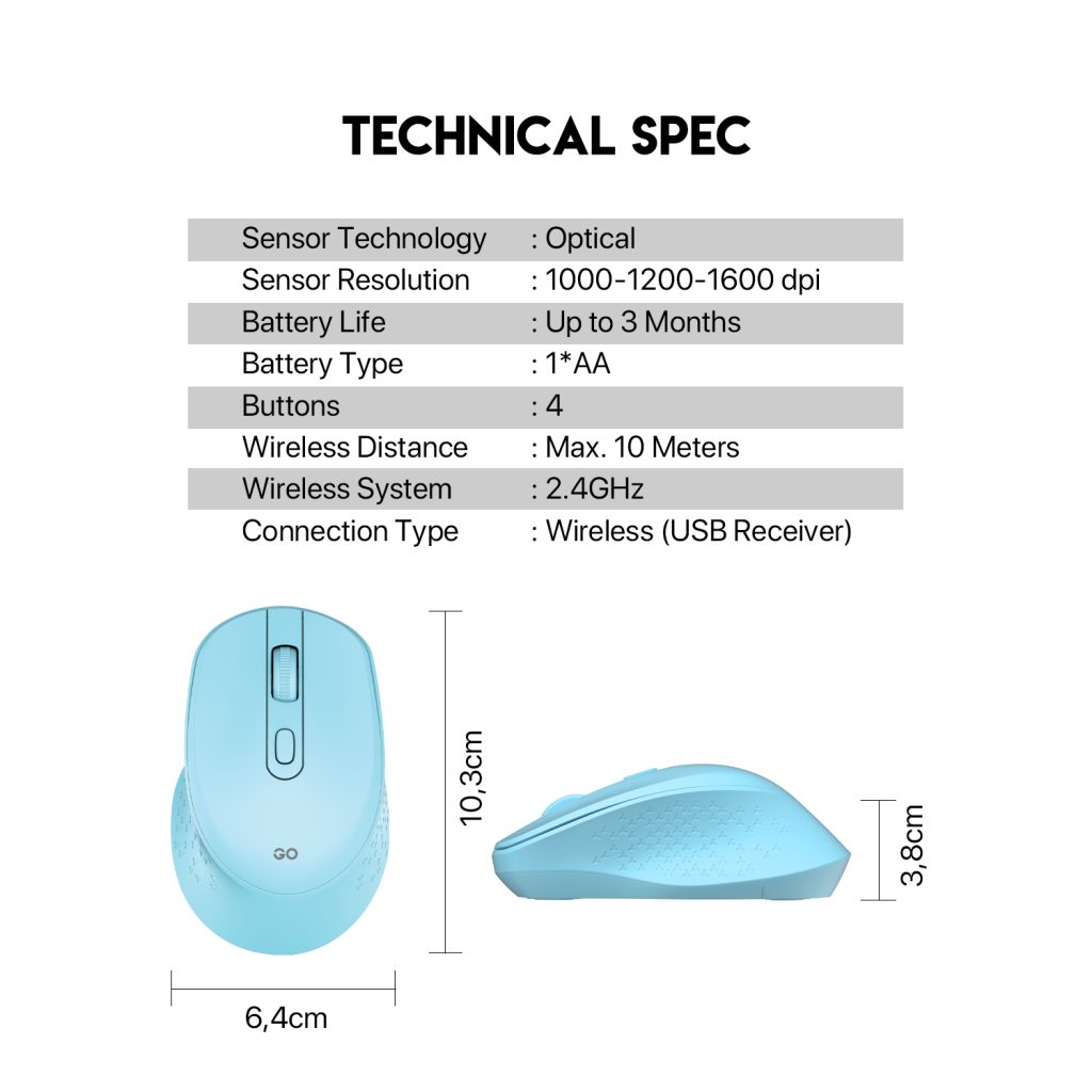 Fantech GO W606 Wireless Mouse 6